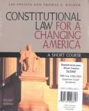 Cover of: Constitutional Law for a Changing America by Lee Epstein