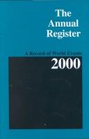 Cover of: The Annual Register: A Record of World Events, 2000 (Annual Register)