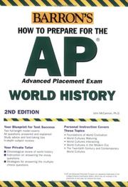 Cover of: Barron's how to prepare for the AP world history examination