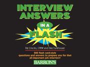 Interview answers in a flash by Pat Criscito, Dee Funkhouser