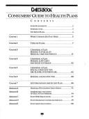 Consumers Guide to Health Plans by Consumers Checkbook Magazine Editors