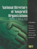 Cover of: National Directory of Nonprofit Organizations (National Directory of Non-Profit Organizations) by Deborah J. Baker