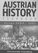 Cover of: Austrian History Yearbook 2003 (Austrian History Yearbook)