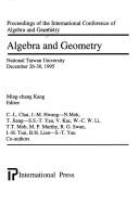 Cover of: Algebra & Geometry by Ming-Chang Kang