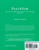 Cover of: PsychSim 4.0 CD-Rom by Thomas Ludwig