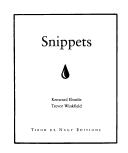 Cover of: Snippets by Kenward Elmslie