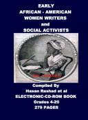 Early African American Women Writers And Social Activists by Hasan. Rashad