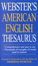 Cover of: Webster's American English Thesaurus by Merriam-Webster