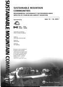 Cover of: Sustainable Mountain Communities: Environmental Sustainability for Mountain Areas Impacted by Tourism and Amenity Migration (Mountain Communities Conference)