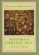 Cover of: History Of Ukraine-rus' by Mykhailo Hrushevsky