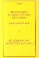 Cover of: Diccionario de terminología financiera