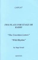 Cover of: Two plays for stage or radio