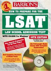 Cover of: How to Prepare for the LSAT with CD-ROM