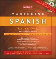 Cover of: Mastering Spanish, Level 1 (with Audio CDs)