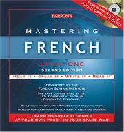 Cover of: Mastering French by Monique Cossard