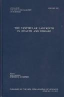 Cover of: The Vestibular Labyrinth in Health and Disease