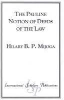 Cover of: The Pauline Notion of Deeds of the Law