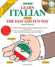 Cover of: Learn Italian the Fast and Fun Way with Audio CDs (Fast and Fun Way Compact Disc Packages)