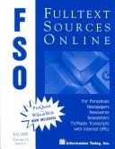 Cover of: Fulltext Sources Online, July, 2000 (Fulltext Sources Online)