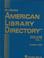 Cover of: American Library Directory 2005-2006 (AMERICAN LIBRARY DIRECTORY (BOWKER))