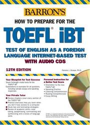 Cover of: How to Prepare for the TOEFL iBT with Audio CDs by Pamela Sharpe Ph.D.