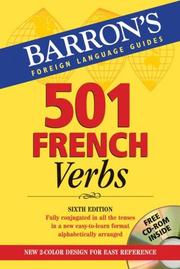 Cover of: 501 French Verbs by Christopher Kendris, Theodore Kendris