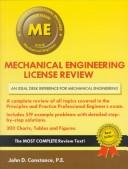 Mechanical engineering license review by John Dennis Constance, John D. Constance