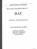 Cover of: DAT-Dental Aptitude Test | David M. Tarlow