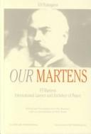 Cover of: Our Martens by V. V. Pustogarov, William Elliott Butler