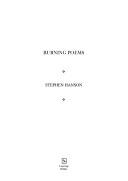 Cover of: Burning Poems by Stephen Hanson