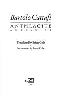 Cover of: Anthracite (Visible Poets) by Bartolo Cattifi, Bartolo Cattafi