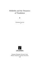Cover of: Hölderlin and the Dynamics of Translation (Studies in Comparative Literature, 2)