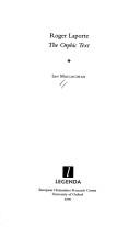 Cover of: Roger Laporte: The Orphic Text (Legenda)