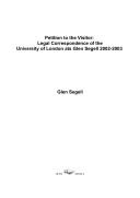 Cover of: Petition to the Visitor by Glen Segell