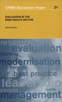 Cover of: Evaluation in the Irish Health Sector (Committee for Public Management Research Discussion Papers)