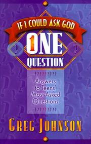 Cover of: If I could ask God one question--