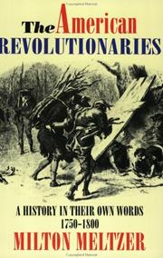 Cover of: The American Revolutionaries by Milton Meltzer