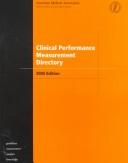 Cover of: Clinical Performance Measurement Directory | AMA