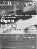 Cover of: JCDL 2004 Proceedings of the Fourth ACM / IEEE Joint Conference on Digital Libraries by 