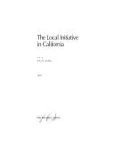 Cover of: The Local Initiative in California