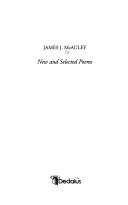 Cover of: New and Selected Poems by James J. McAuley