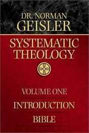 Cover of: Systematic Theology, Vol. 1: Introduction/Bible
