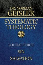 Cover of: Systematic Theology, Vol. 3: Sin/Salvation
