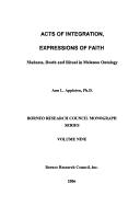 Cover of: Acts of Integration, Expressions of Faith: Madness, Death and Ritual In Melanau Ontology