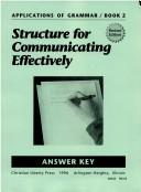 Cover of: Structure For Communicating Effec Ans Ky | Ed Shewan