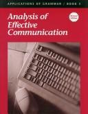 Cover of: Applications of Grammar Book 3: Analysis of Effective Communication