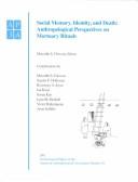 Cover of: Social Memory, Identity, and Death: Anthropological Perspectives on Mortuary Rituals (Archeological Papers of the American Anthropological Association)