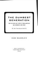 Cover of: The dumbest generation
