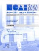 Cover of: ECAI 2000: 14th European Conference on Artificial Intelligence, August 20-25, 2000, Berlin, Germany : including Pretigious Applications of Intelligent Systems (PAIS-2000) : proceedings