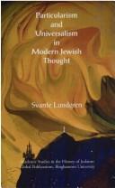 Cover of: Particularism and Universalism in Modern Jewish Thought (Academic Studies in the History of Judaism)